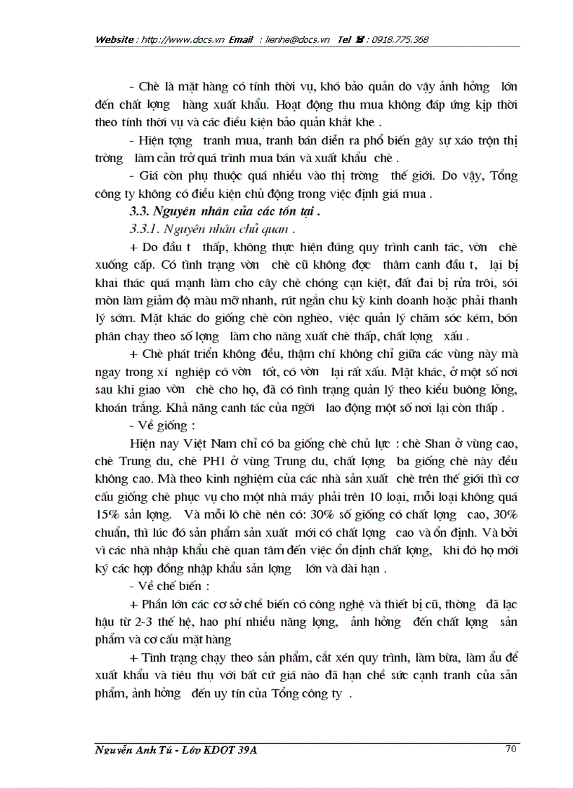 image for page Phương hướng và giải pháp nhằm đẩy mạnh hoạt động xuất khẩu chè tại Tổng Công ty chè Việt Nam