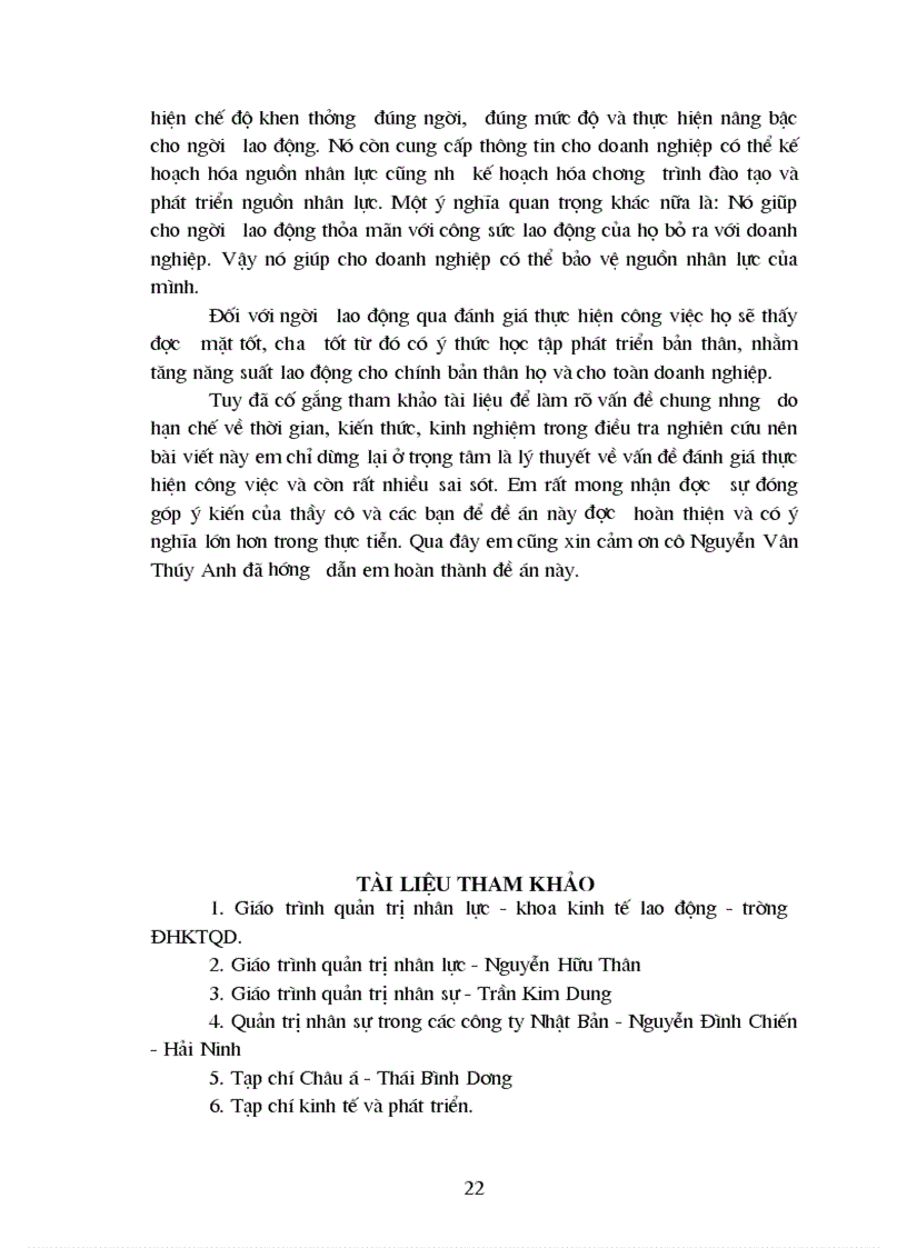 image for page Đánh giá thực hiện công việc trong các tổ chức hiện nay