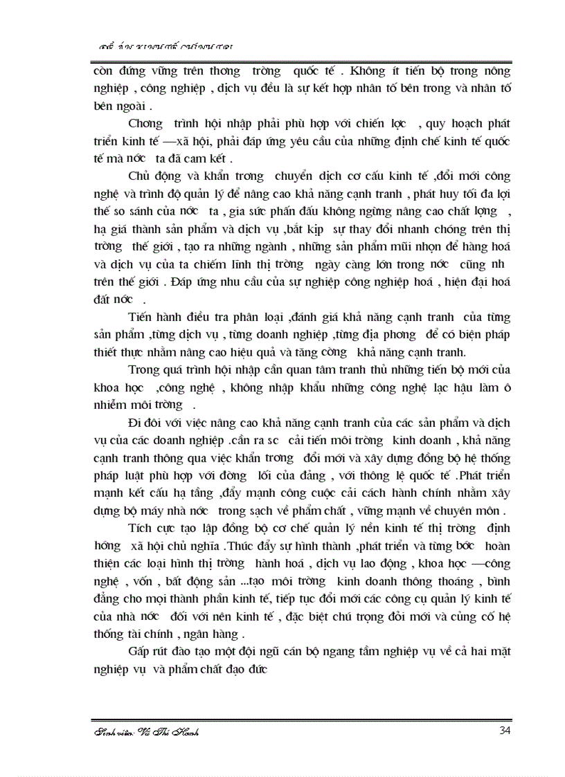 image for page Chủ trương nguyên tắc và các giải pháp cần thực hiện trong quá trình hội nhập kinh tế quốc tế ở việt nam