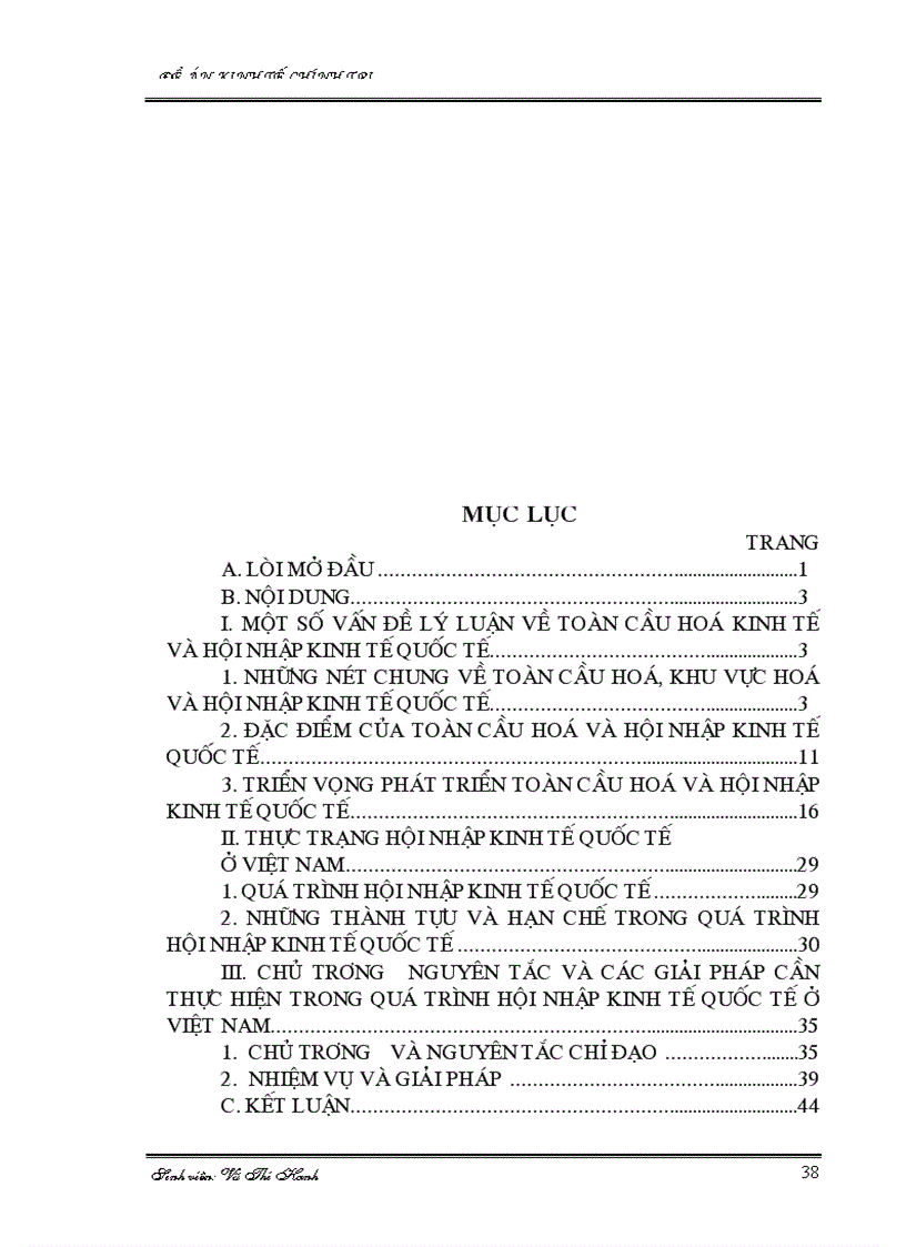 image for page Chủ trương nguyên tắc và các giải pháp cần thực hiện trong quá trình hội nhập kinh tế quốc tế ở việt nam