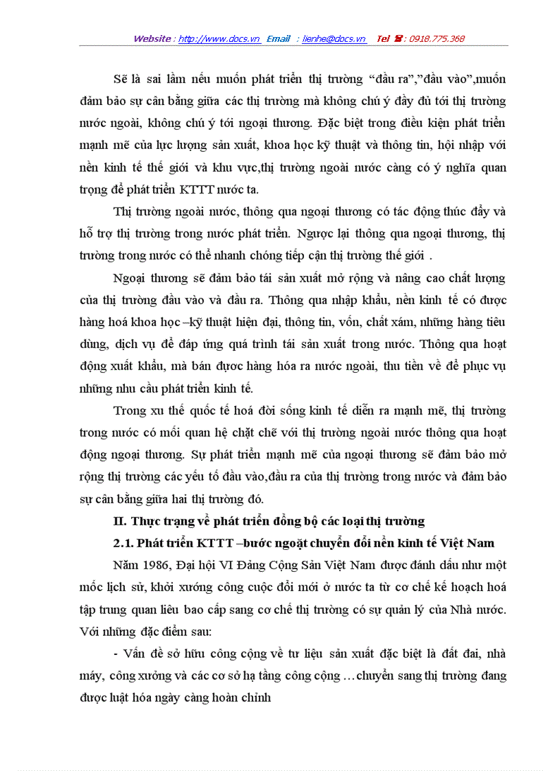 image for page Phát triển đồng bộ các loại thị trường trong nền kinh tế thị trường định hướng xã hội chủ nghĩa ở Việt Nam