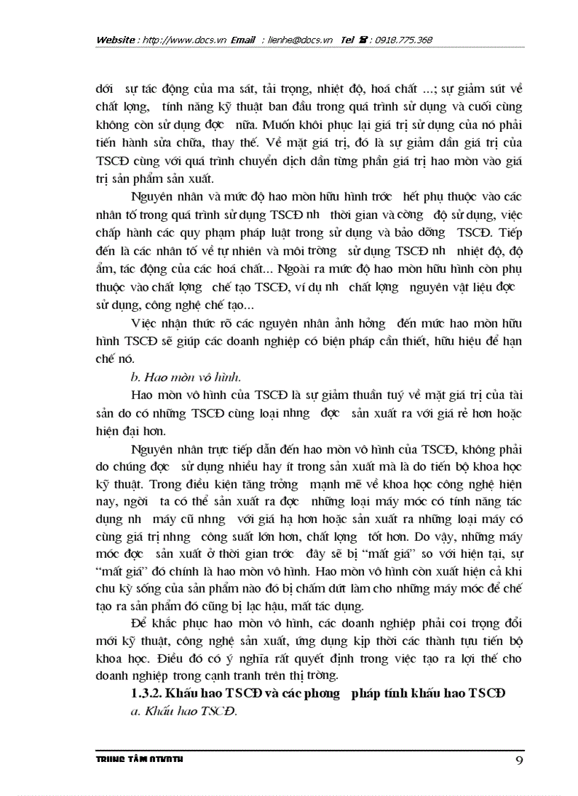 image for page Thực trạng và giải pháp nâng cao hiệu quả sử dụng vốn cố định ở Công ty In tài chính