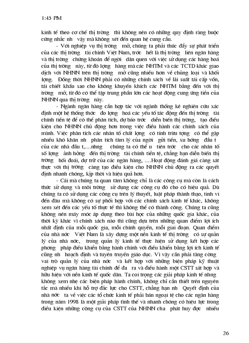 image for page Thực trạng điều hành CSTT ở Việt Nam