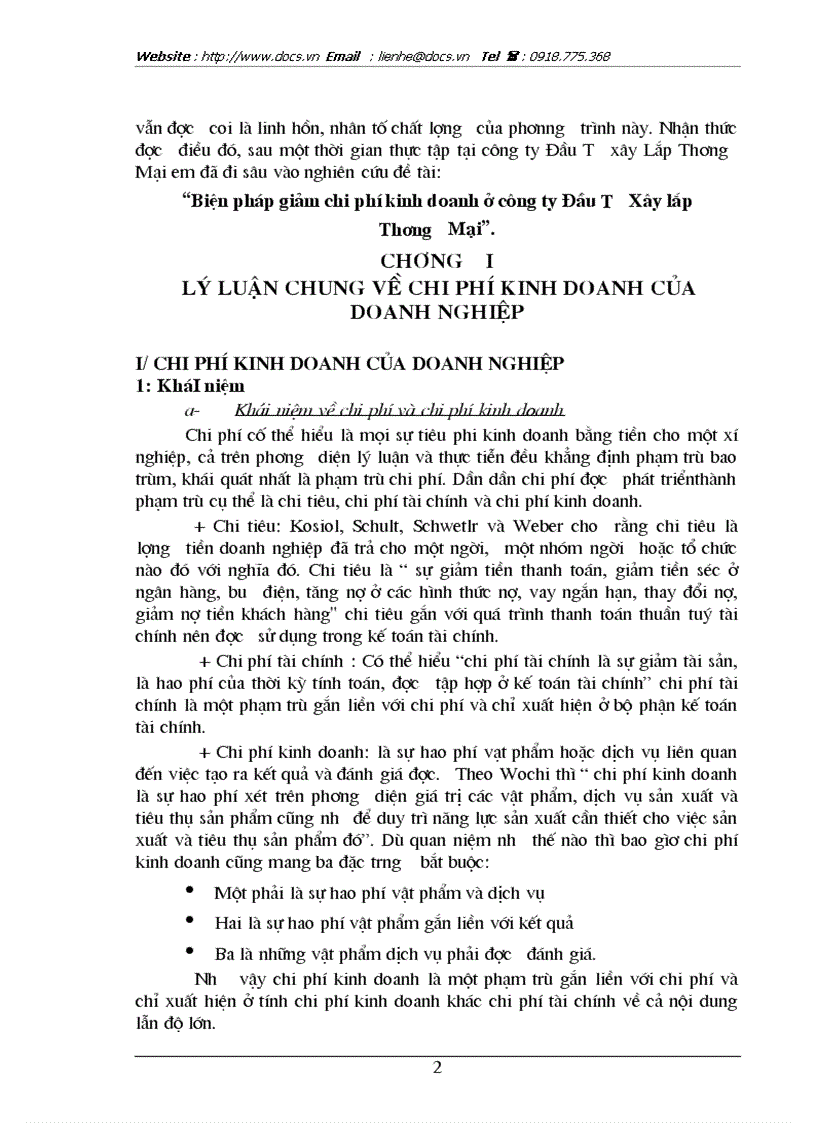 image for page Biện pháp giảm chi phí kinh doanh ở Công ty Đầu tư xây lắp thương mại