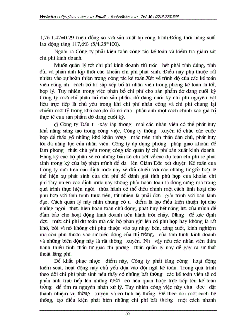 image for page Biện pháp giảm chi phí kinh doanh ở Công ty Đầu tư xây lắp thương mại