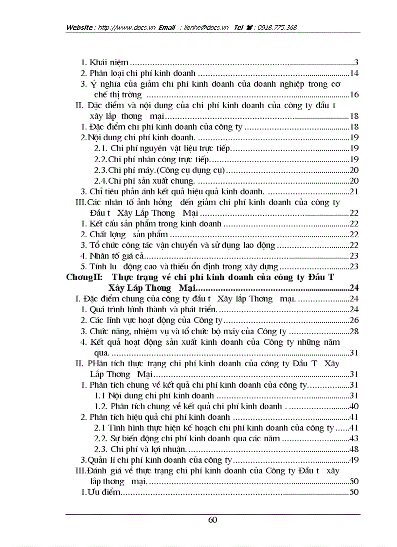 image for page Biện pháp giảm chi phí kinh doanh ở Công ty Đầu tư xây lắp thương mại