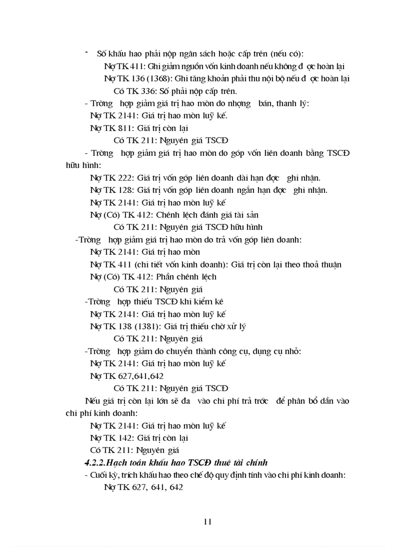 image for page Một số vấn đề cần hoàn thiện về cách tính khấu hao TSCĐ và phương pháp kế toán khấu hao TSCĐ theo chế độ hiện hành trong các doanh nghiệp