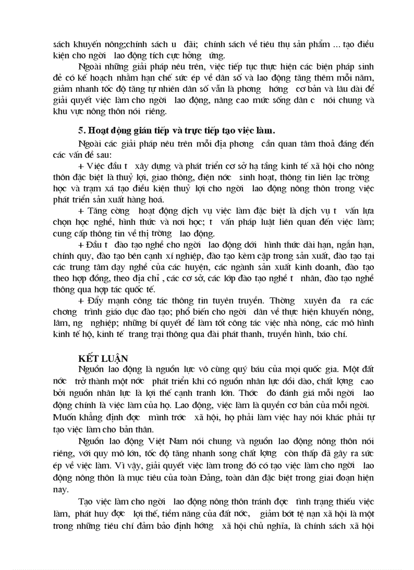 image for page Một số giải pháp tạo việc làm cho người lao động ở nông thôn Việt Nam hiện nay