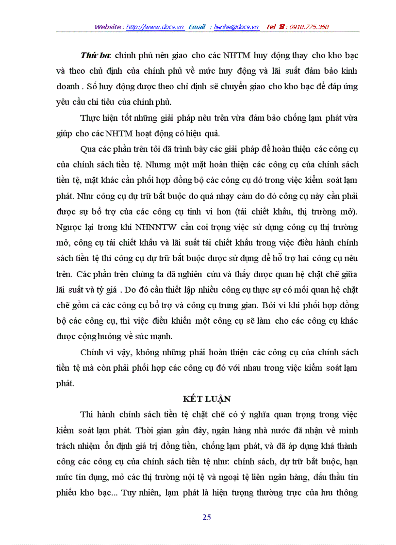 image for page Sử dụng chính sách tiền tệ nhằm kiểm soát lạm phát