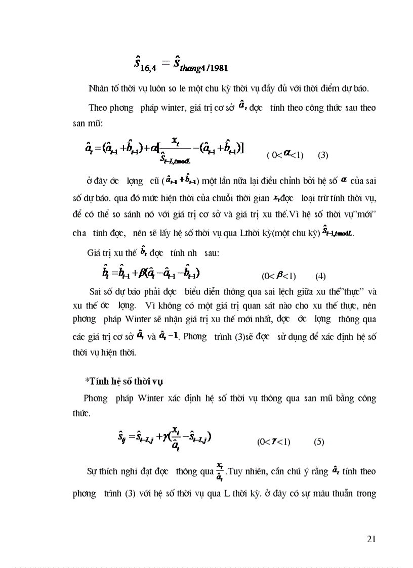 image for page Cơ sở lựa chọn phương pháp dự báo và xử lý mô hình dự báo