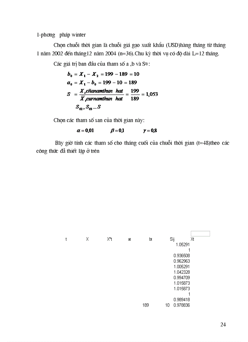image for page Cơ sở lựa chọn phương pháp dự báo và xử lý mô hình dự báo