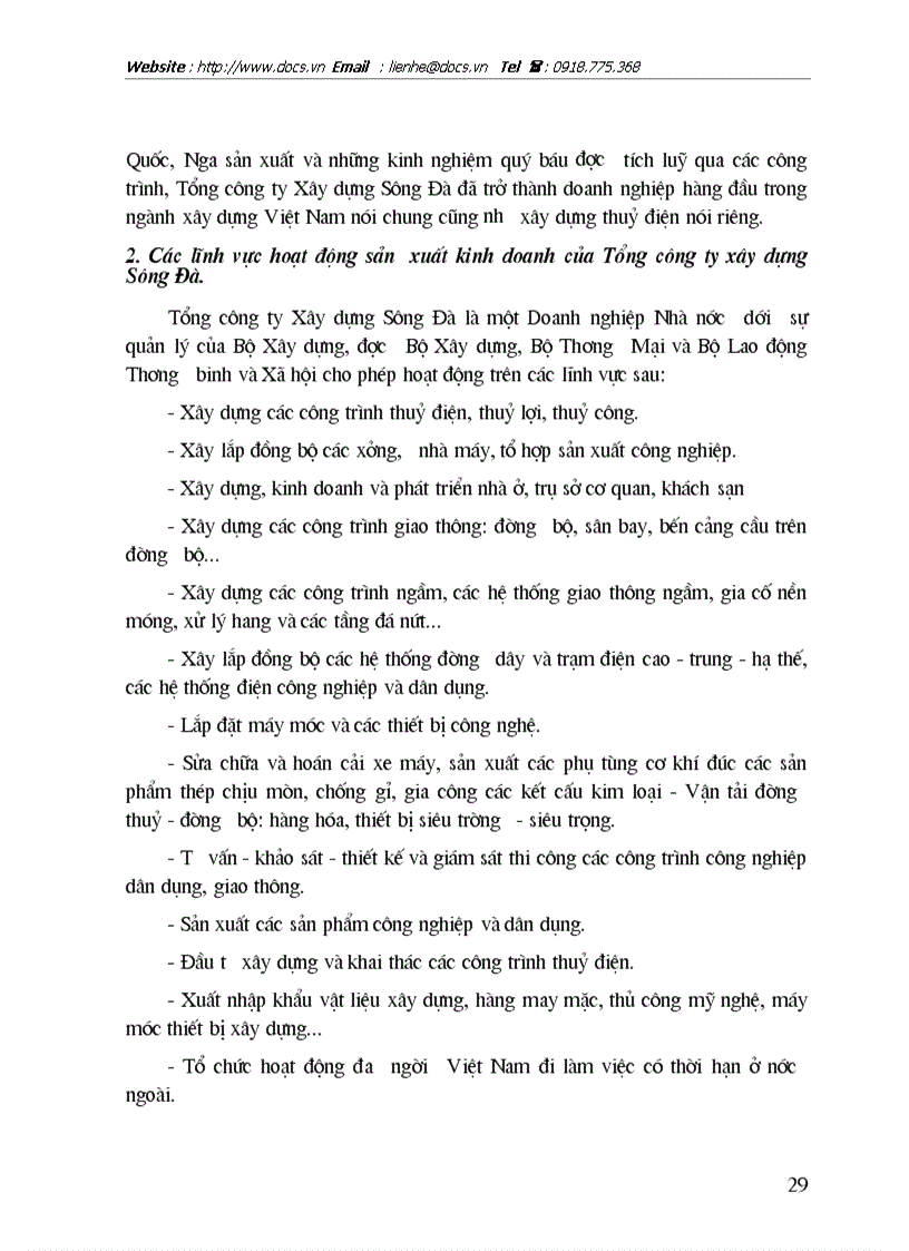 image for page Đầu tư phát triển theo hình thức BOT trong nước tại Tổng Công ty xây dựng Sông Đà Thực trạng và giải pháp