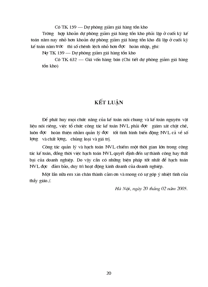 image for page Công tác kế toán nguyên vật liệu trong các doanh nghiệp sản xuất hiện nay và một số ý kiến đóng góp