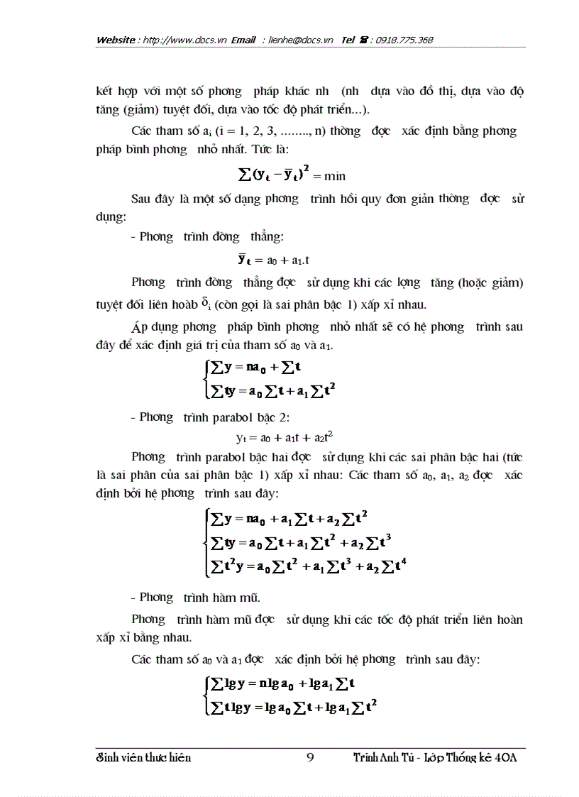 image for page Vận dụng phương pháp dãy số thời gian để phân tích biến động doanh thu du lịch và dự đoán doanh thu du lịch thời gian tới trên địa bàn HN