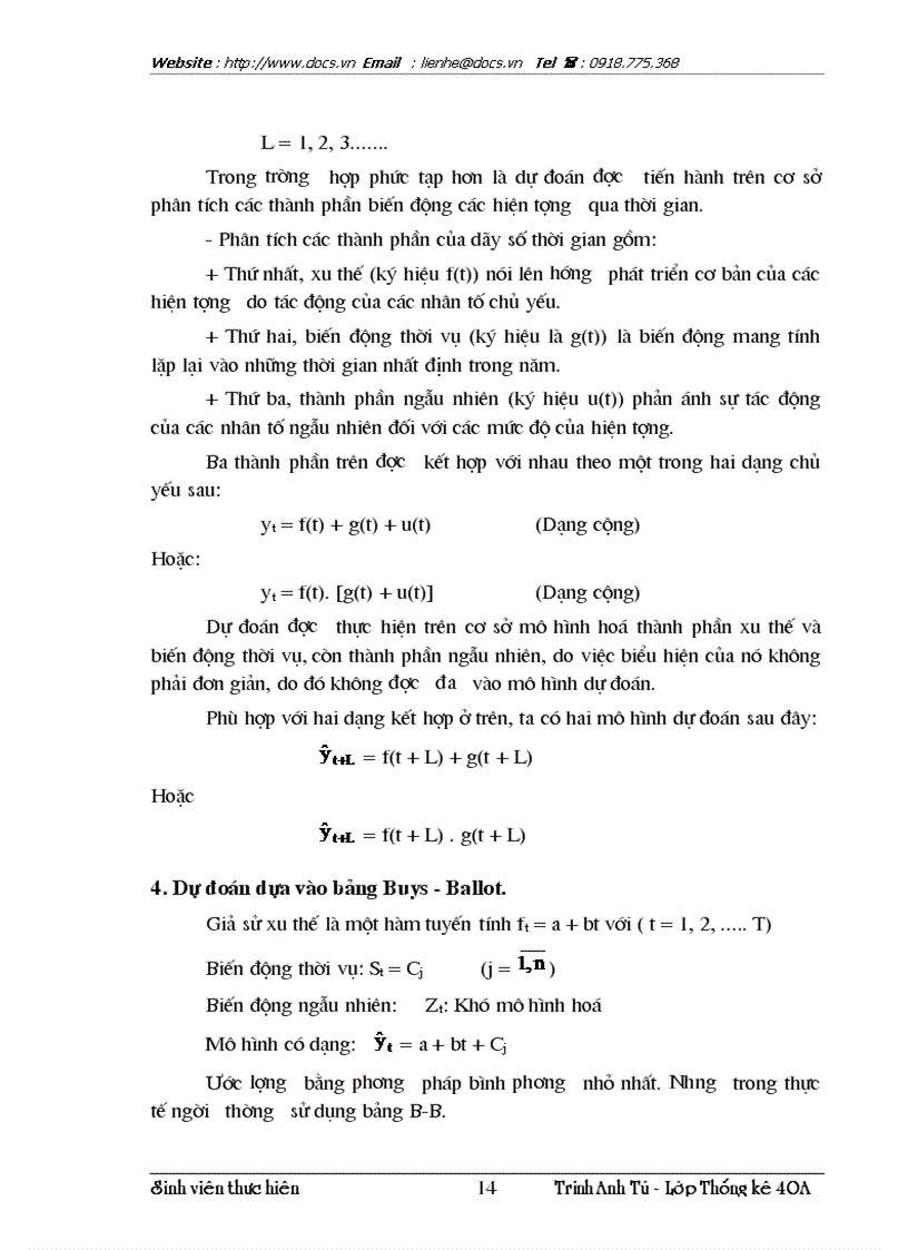 image for page Vận dụng phương pháp dãy số thời gian để phân tích biến động doanh thu du lịch và dự đoán doanh thu du lịch thời gian tới trên địa bàn HN