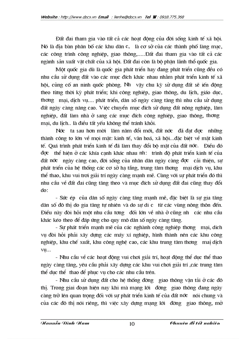 image for page Thực trạng và giải pháp hoàn thiện công tác xác định giá đất bồi thường thiệt hại khi giải phóng mặt bằng địa bàn huyện Từ Liêm TP HN