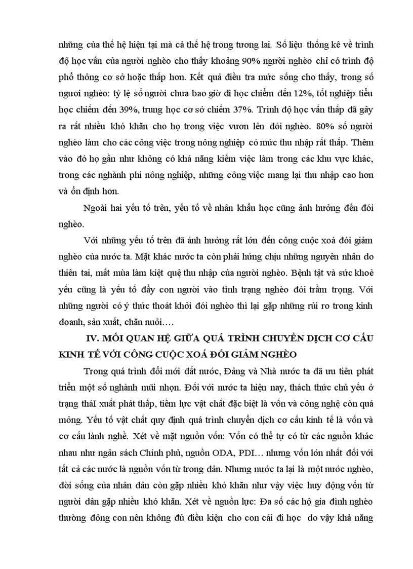 image for page Một số vấn đề về chuyển dịch cơ cấu kinh tế và công cuộc xoá đói giảm nghèo ở nước ta hiện nay