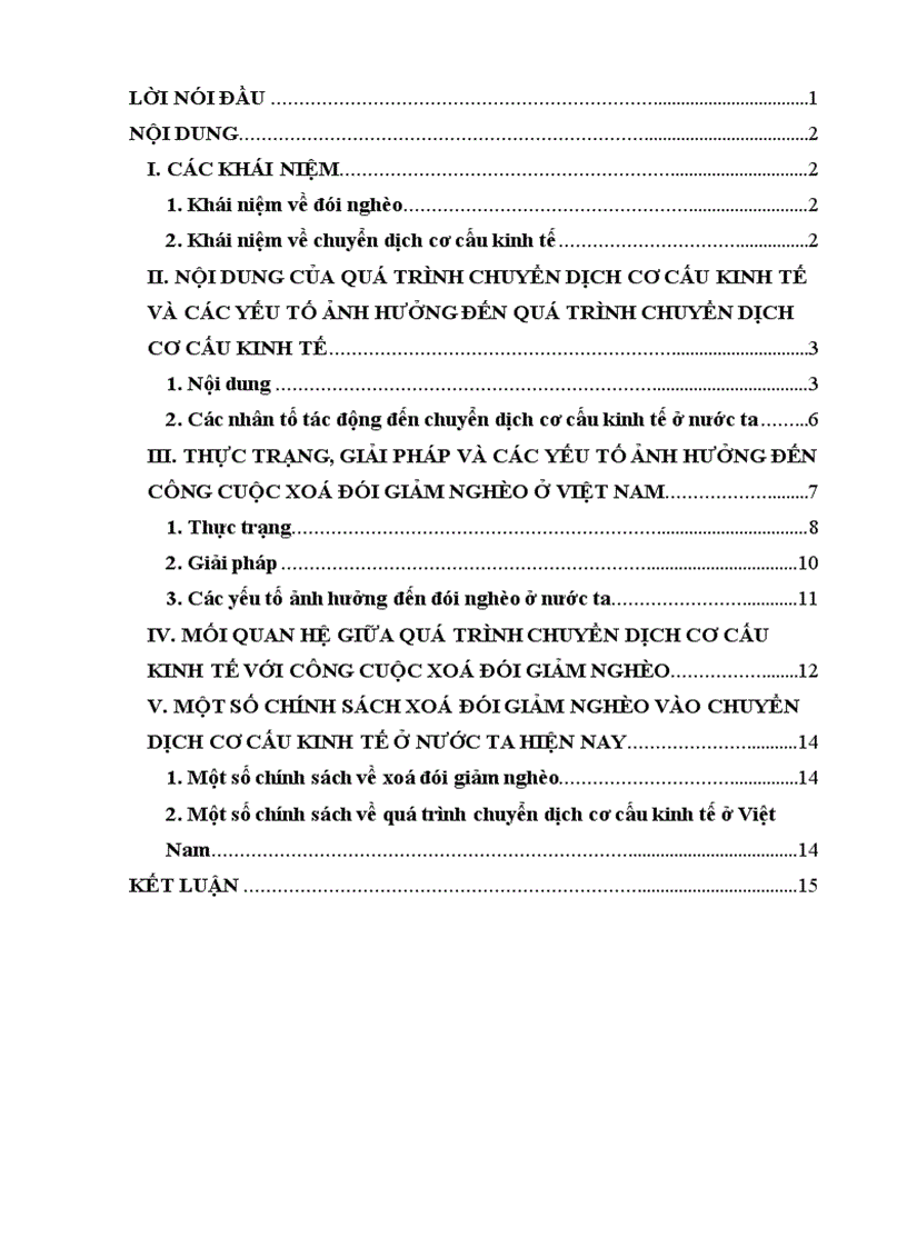 image for page Một số vấn đề về chuyển dịch cơ cấu kinh tế và công cuộc xoá đói giảm nghèo ở nước ta hiện nay