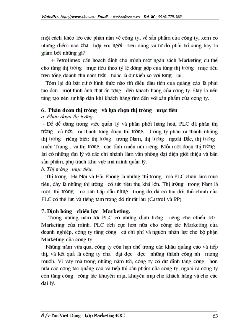 image for page Marketing Mix trong kinh doanh dầu lon ở Công ty hoá dầu Petrolimex PLC