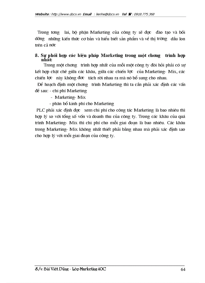 image for page Marketing Mix trong kinh doanh dầu lon ở Công ty hoá dầu Petrolimex PLC