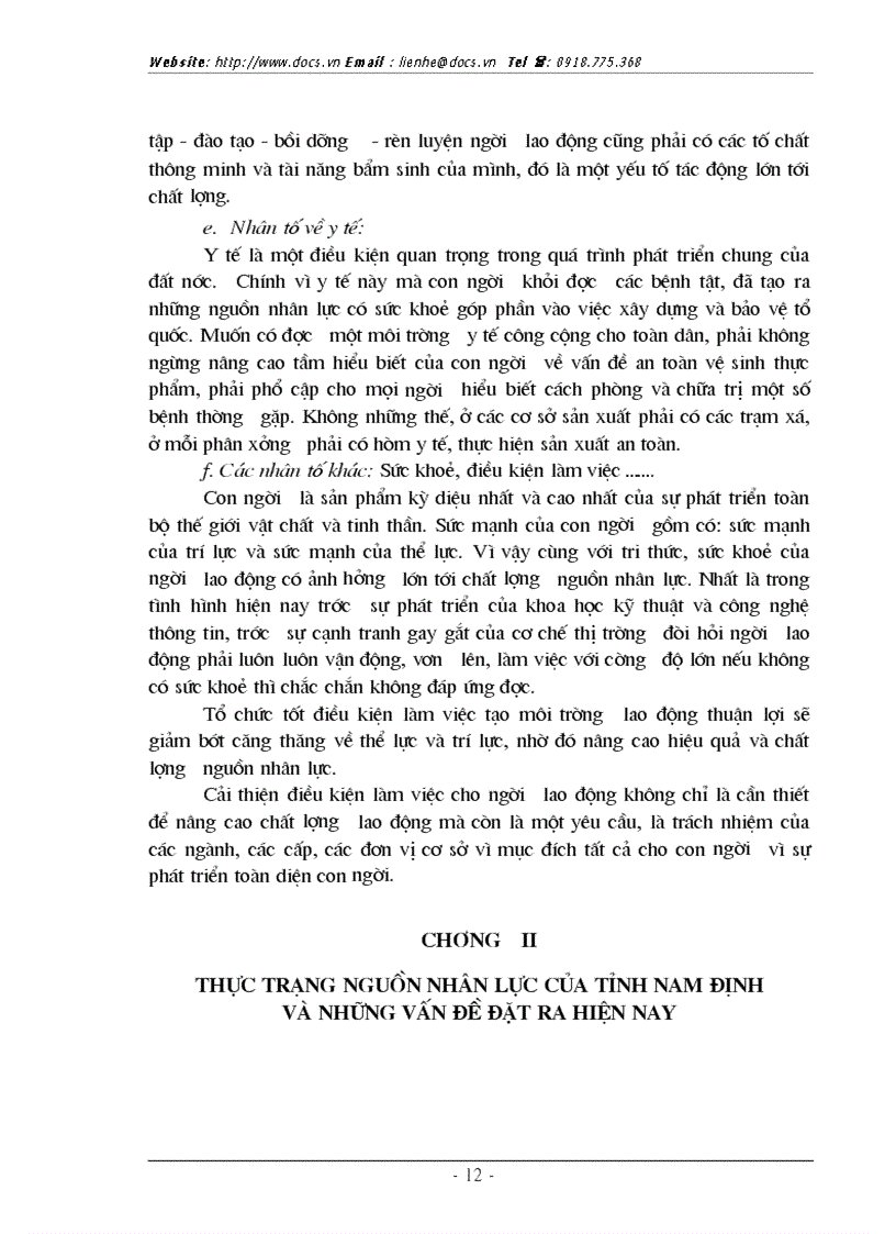 image for page Thực trạng và 1 số giải pháp cơ bản phát triển nguồn nhân lực phục vụ CNH HĐH của tỉnh Nam Định hiện nay