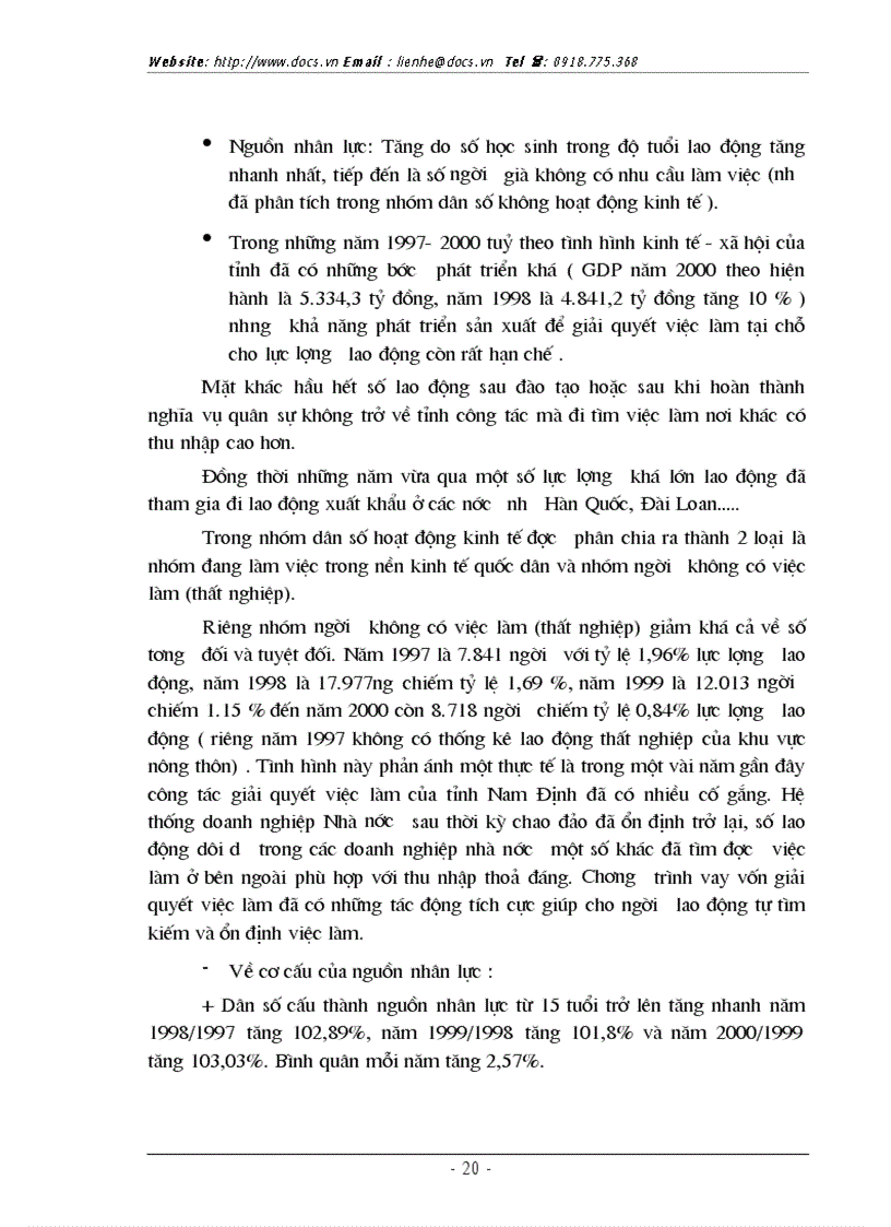 image for page Thực trạng và 1 số giải pháp cơ bản phát triển nguồn nhân lực phục vụ CNH HĐH của tỉnh Nam Định hiện nay
