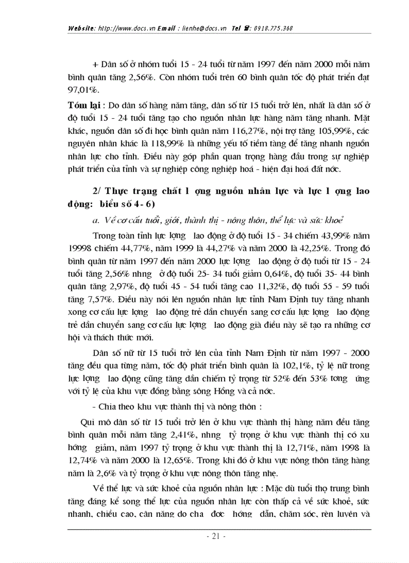 image for page Thực trạng và 1 số giải pháp cơ bản phát triển nguồn nhân lực phục vụ CNH HĐH của tỉnh Nam Định hiện nay