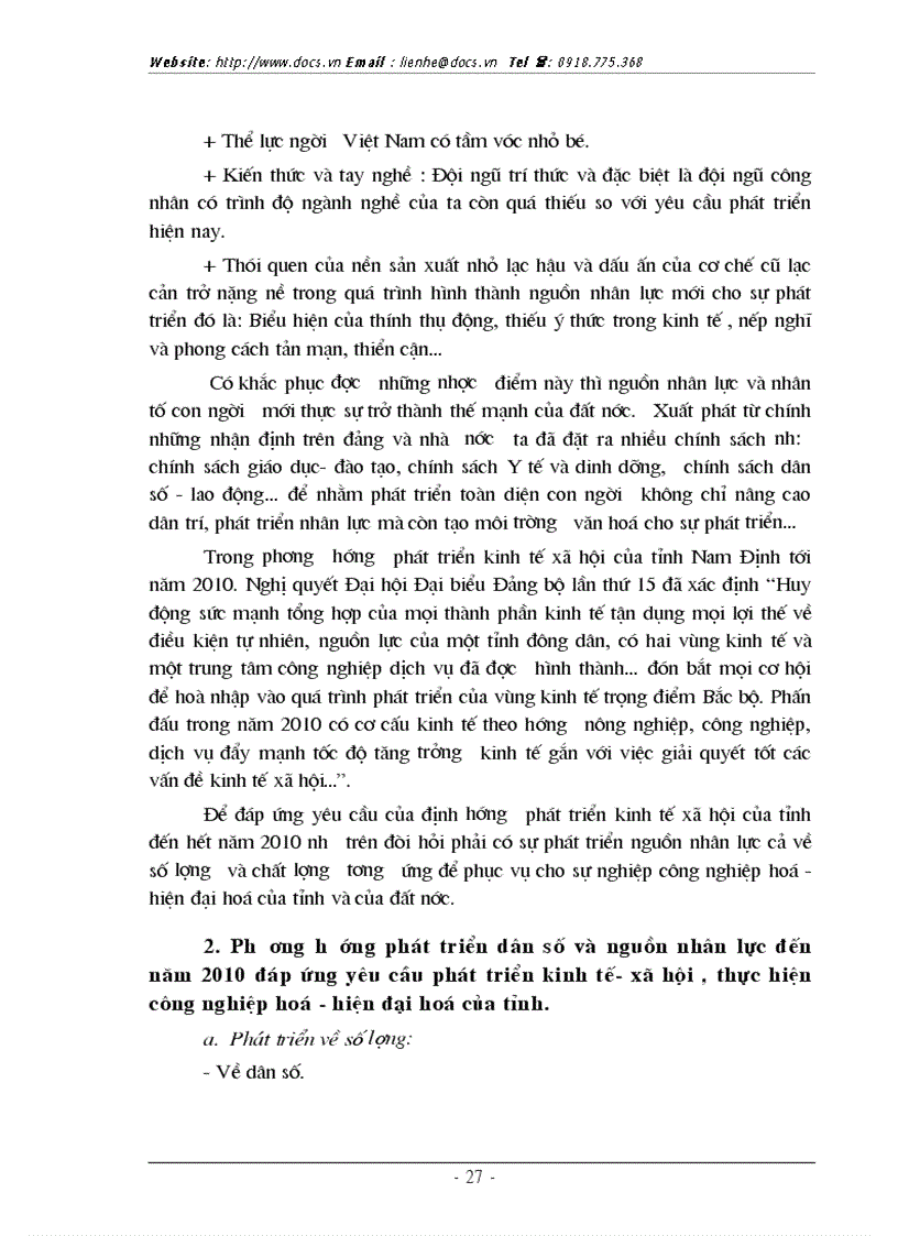 image for page Thực trạng và 1 số giải pháp cơ bản phát triển nguồn nhân lực phục vụ CNH HĐH của tỉnh Nam Định hiện nay