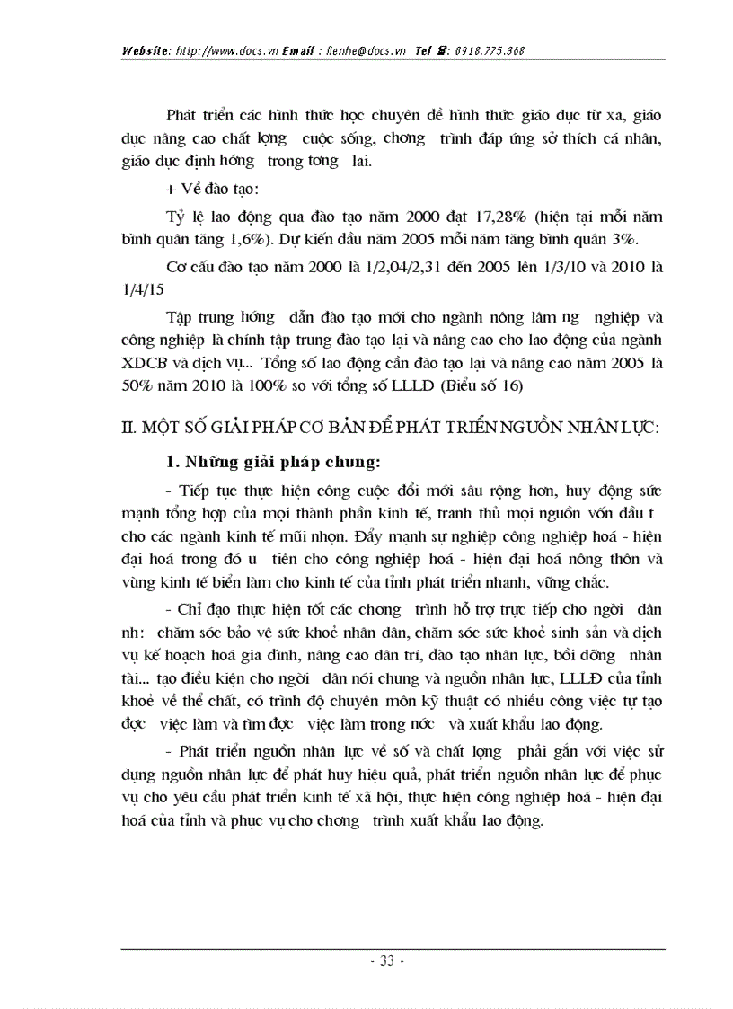 image for page Thực trạng và 1 số giải pháp cơ bản phát triển nguồn nhân lực phục vụ CNH HĐH của tỉnh Nam Định hiện nay