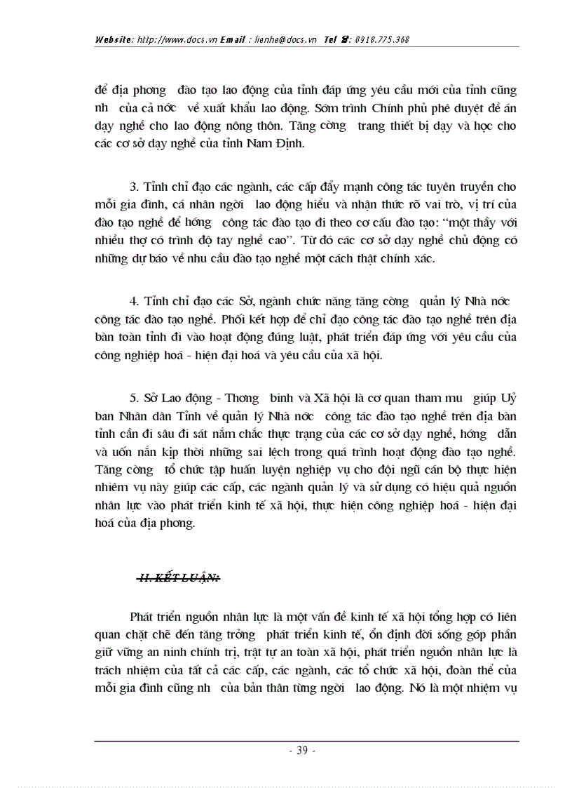 image for page Thực trạng và 1 số giải pháp cơ bản phát triển nguồn nhân lực phục vụ CNH HĐH của tỉnh Nam Định hiện nay