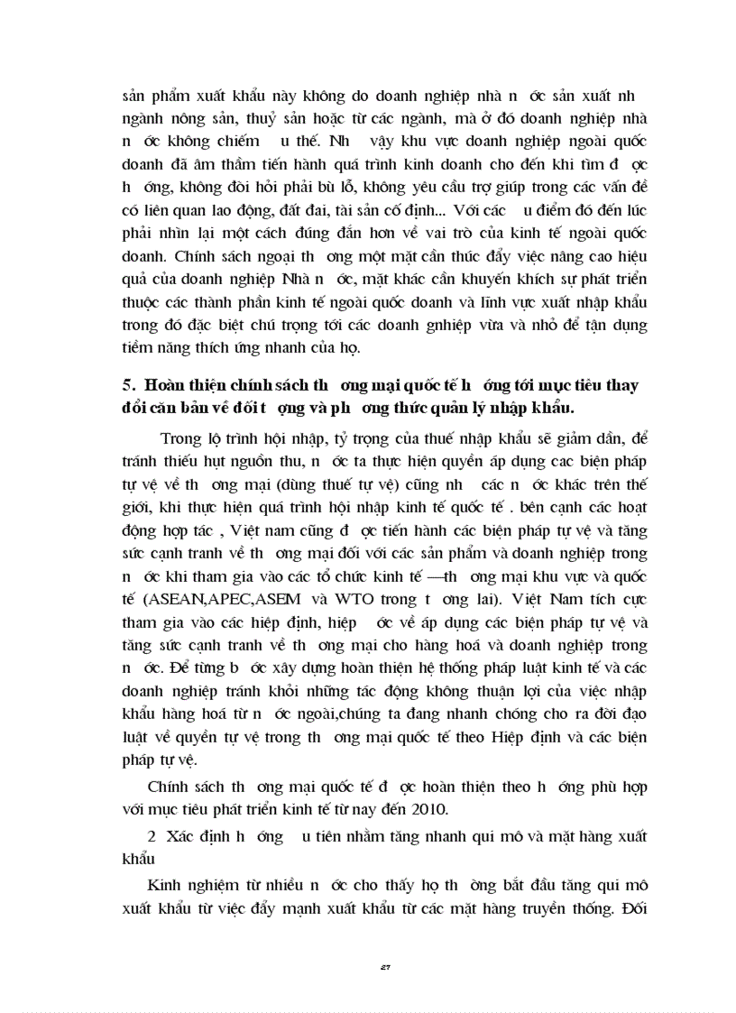 image for page Hoàn thiện chính sách thương mại quốc tế hướng tới mục tiêu nâng cao chất lượng hiệu quả và sức canh tranh của hoạt động ngoại thương