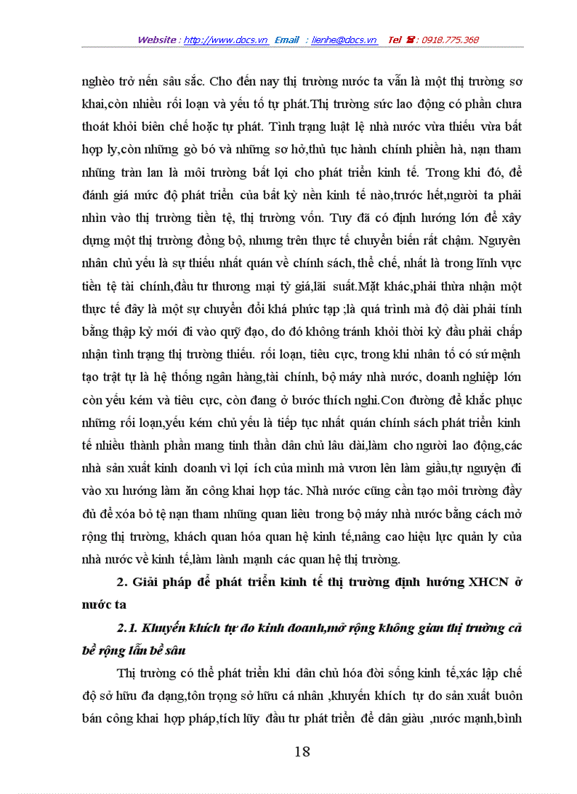 image for page Thực trạng và giải pháp trong nền kinh tế thị trường đinh hướng xhcn ở nước ta hiện nay
