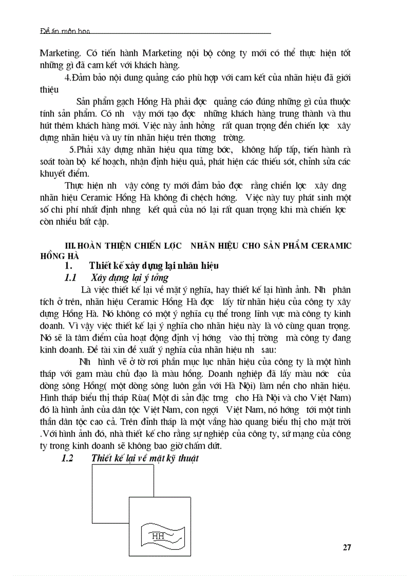 image for page Một số giải pháp nhằm hoàn thiện chiến lược xây dựng nhãn hiệu ceramic Hồng Hà