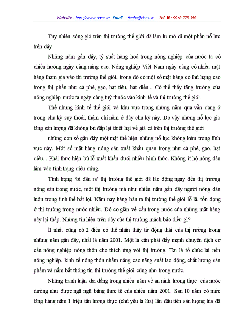 image for page Thực trạng nền nông nghiệp nông thôn nước ta