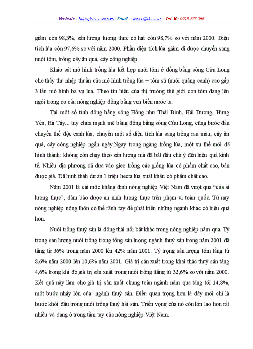 image for page Thực trạng nền nông nghiệp nông thôn nước ta