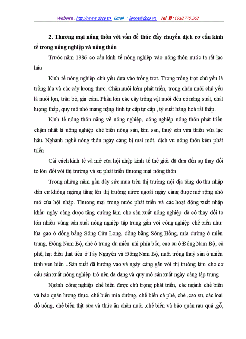 image for page Thực trạng nền nông nghiệp nông thôn nước ta