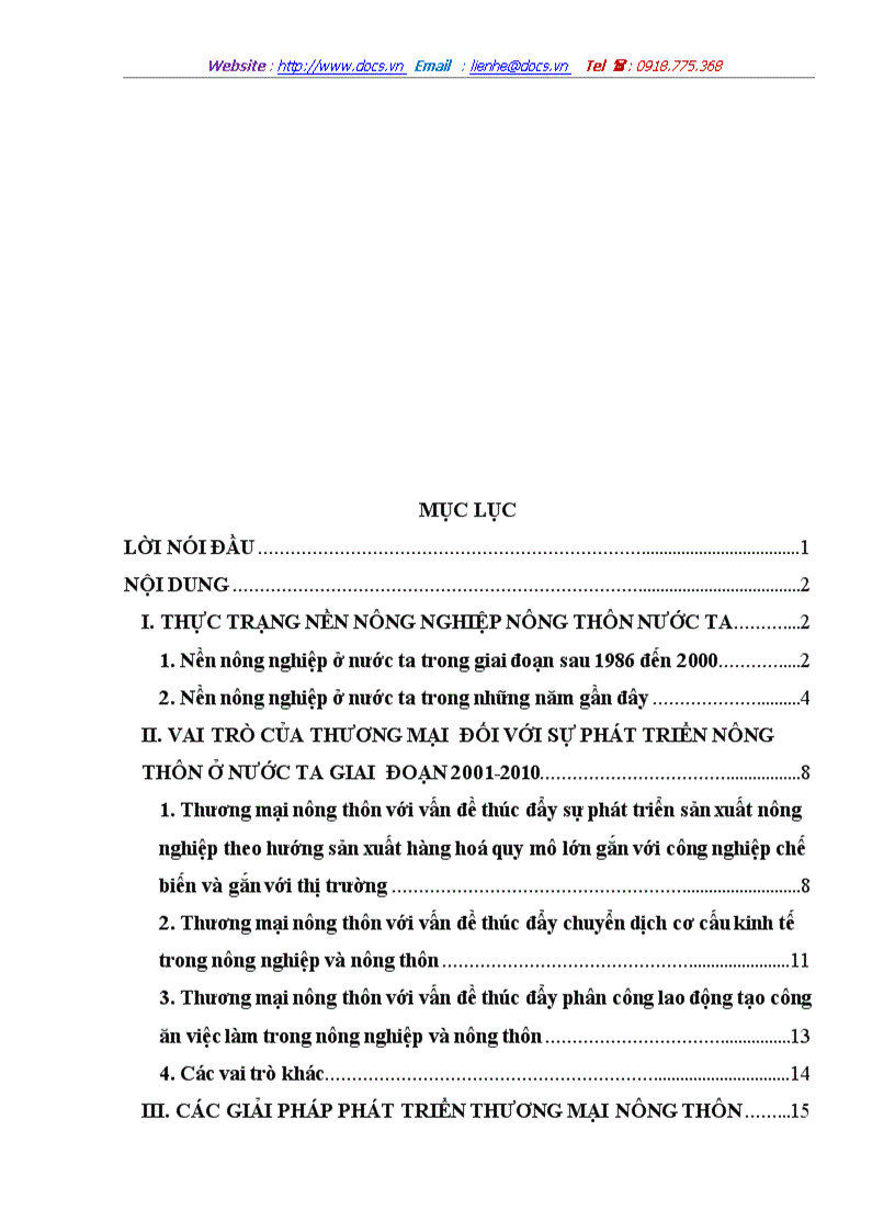 image for page Thực trạng nền nông nghiệp nông thôn nước ta