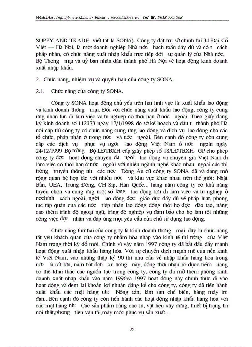 image for page Thực trạng và giải pháp trong nhập khẩu hàng hoá tại Công ty cung ứng nhân lực quốc tế và thương mại Sona