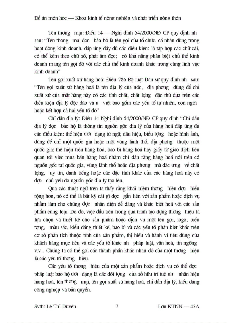 image for page Sự cần thiết có thương hiệu đối với một số nông sản chủ lực của Việt Nam hiện nay