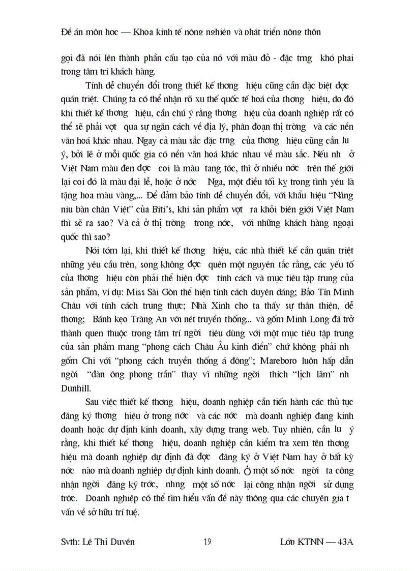 image for page Sự cần thiết có thương hiệu đối với một số nông sản chủ lực của Việt Nam hiện nay