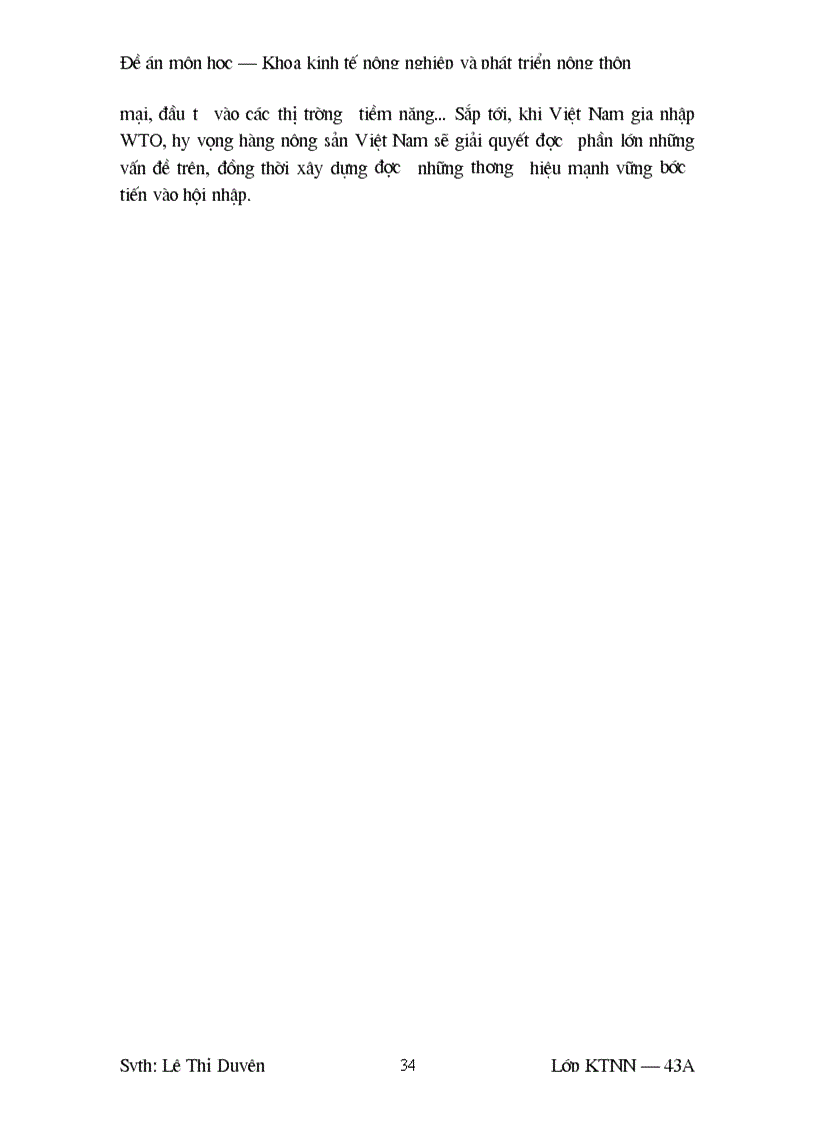 image for page Sự cần thiết có thương hiệu đối với một số nông sản chủ lực của Việt Nam hiện nay