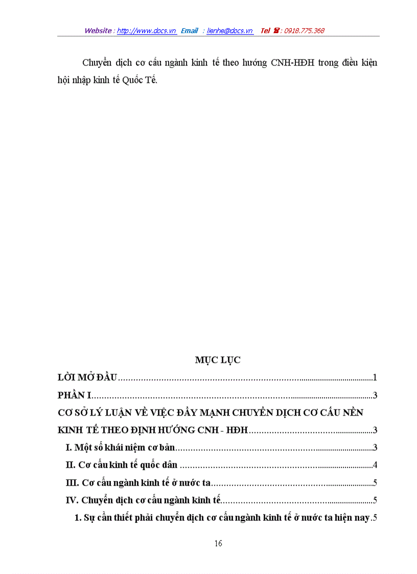 image for page Huyển dịch cơ cấu ngành kinh tế theo hướng công nghiệp hóa hiện đại hóa trong điều kiện hội nhập kinh tế Quốc Tế