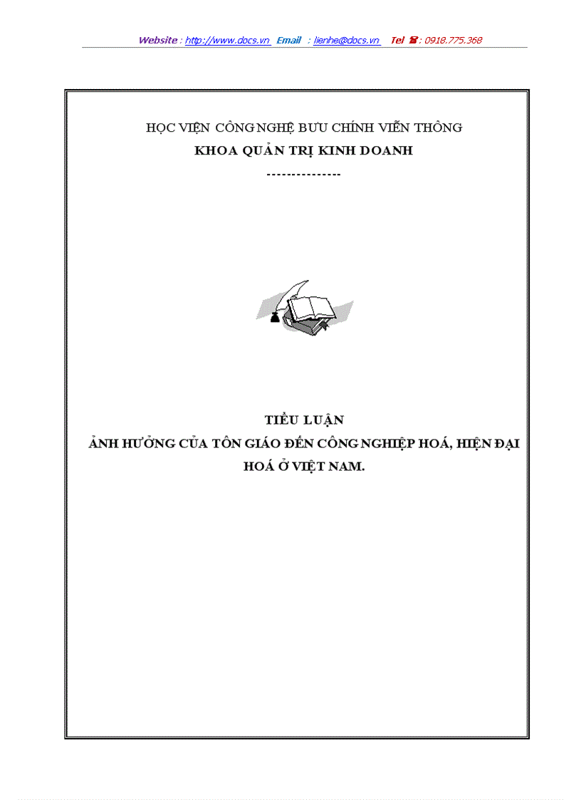 image for page Ảnh hưởng của tôn giáo đến công nghiệp hoá hiện đại hoá ở việt nam