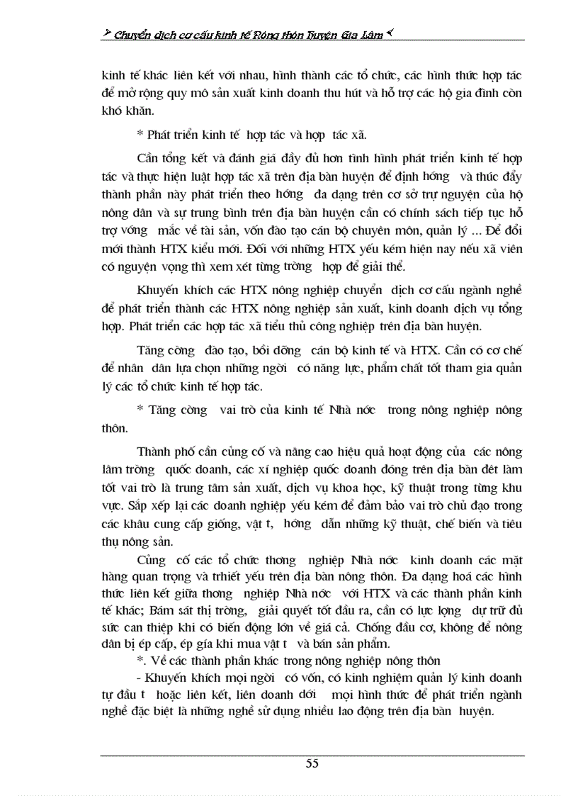 image for page Phương hướng và những biện pháp chủ yếu chuyển dịch cơ cấu KTNT huyện Gia Lâm trong thời gian tới