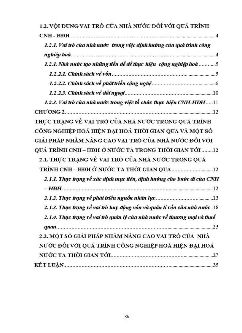 image for page Thực trạng về vai trò của nhà nước trong quá trình công nghiệp hoá hiện đại hoá thời gian qua và một số giải pháp nhằm nâng cao vai trò của nhà nước