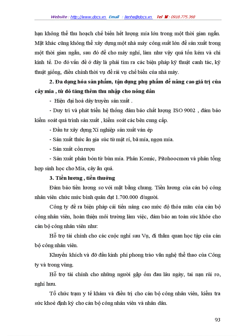 image for page Một số giải pháp cơ bản về phát triển vùng Nguyên liệu Công ty Cổ phần mía đường Lam Sơn