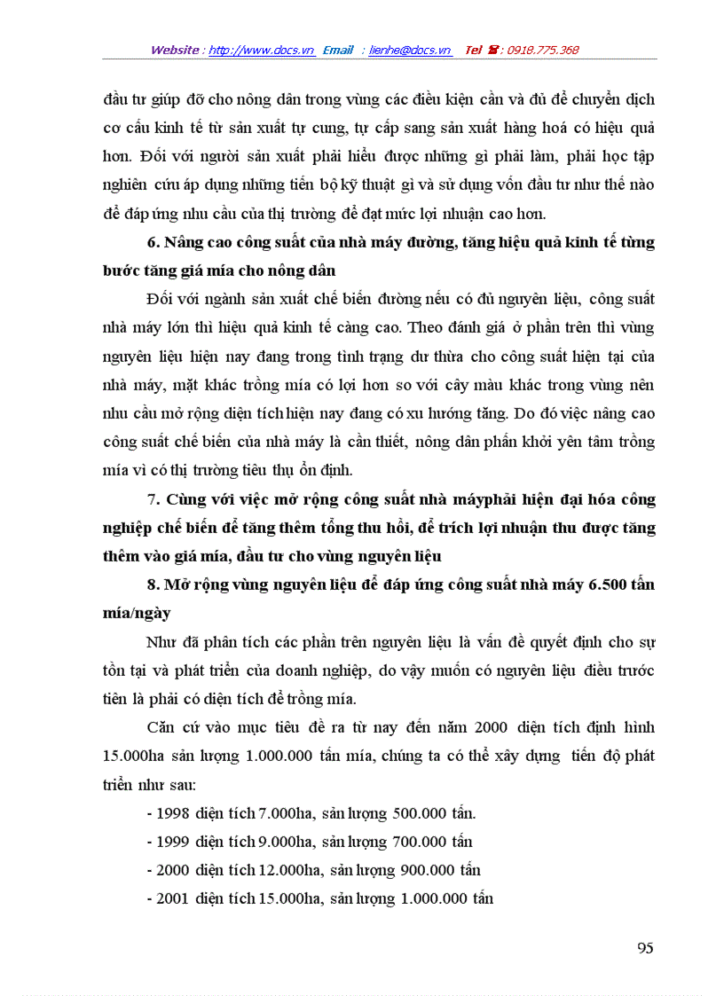 image for page Một số giải pháp cơ bản về phát triển vùng Nguyên liệu Công ty Cổ phần mía đường Lam Sơn