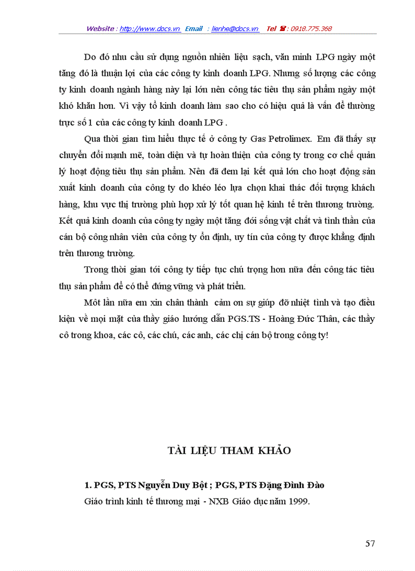 image for page Một số vấn đề về hoạt động tiêu thụ sản phẩm của Công ty Gas Petrolimex