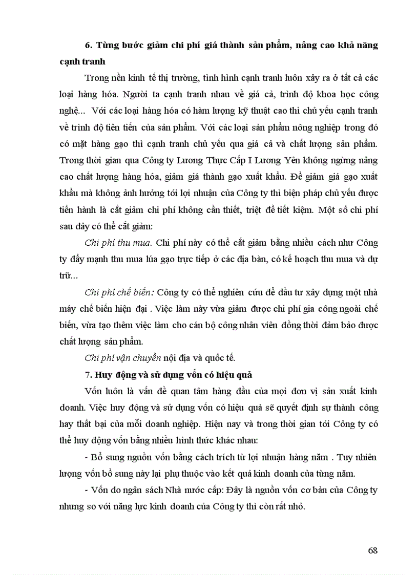 image for page Thực trạng và biện pháp thúc đẩy hoạt động xuất khẩu gạo ở Công ty Lương Thực Cấp I Lương Yên