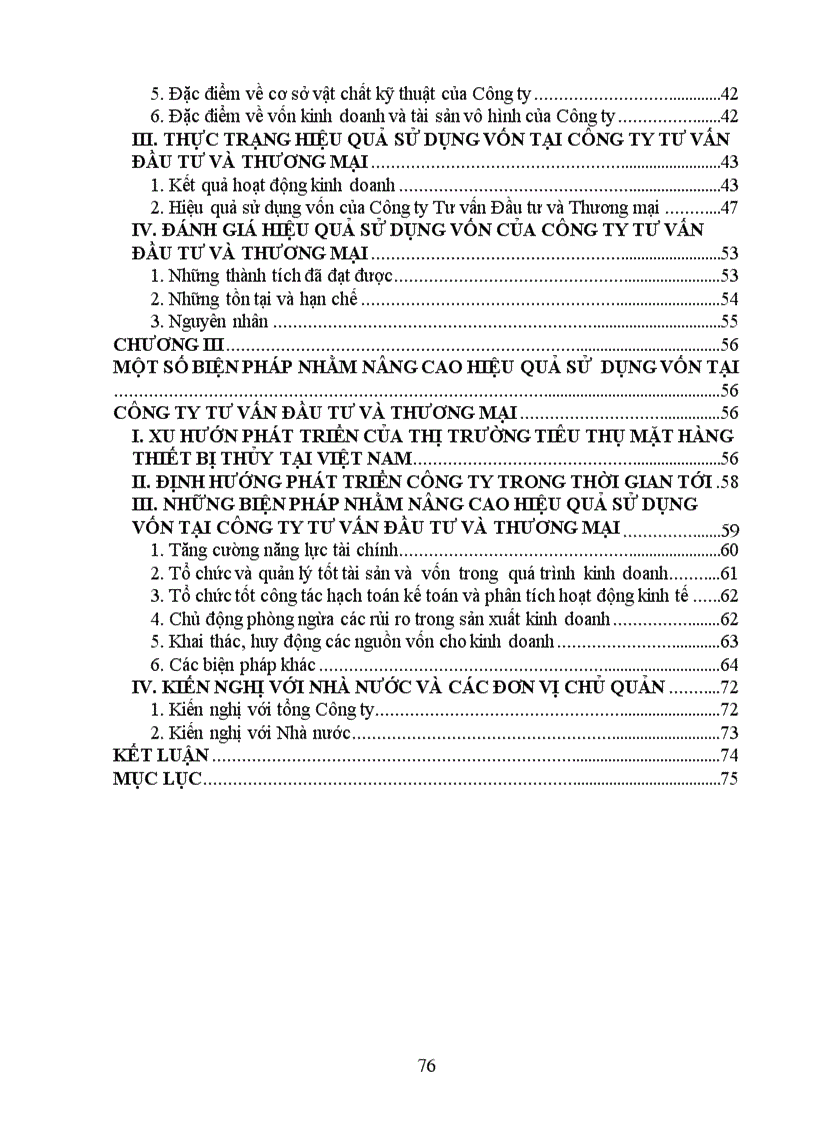 image for page Một số biện pháp nhằm nâng cao hiệu quả sử dụng vốn của Công ty Tư vấn Đầu tư và Thương mại